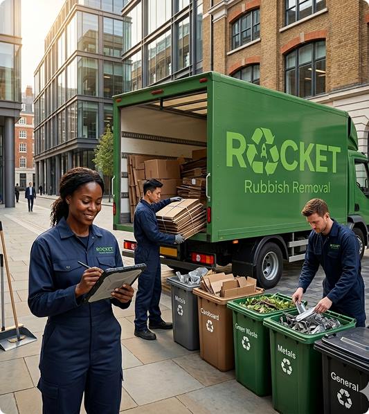 Rocket Rubbish team at work